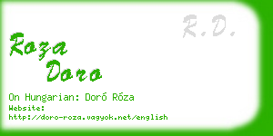 roza doro business card